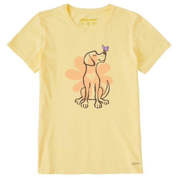 Life Is Good Tops - Life is Good Life is Good Daisy Dog Tee Shirt Yellow L